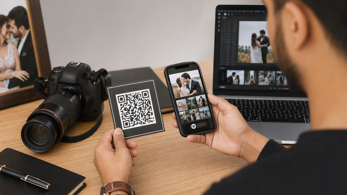 Photographer Booking Funnel: Bio Page + QR + WhatsApp CTA